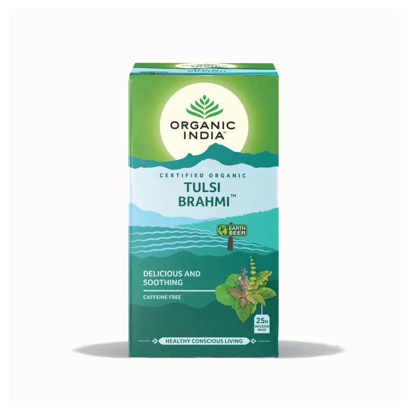 Čaj Tulsi Brahmi BIO Organic India - 43.5 g, 25 ks