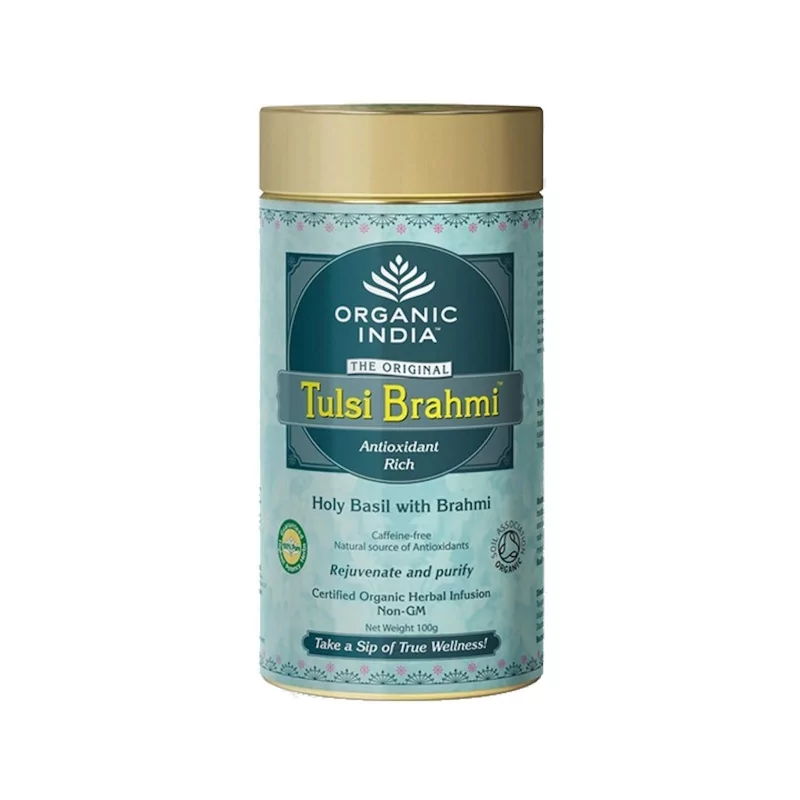 Čaj Tulsi Brahmi (sypaný BIO) Organic India - 100 g Čaj Tulsi Brahmi (sypaný BIO) Organic India - 100 g