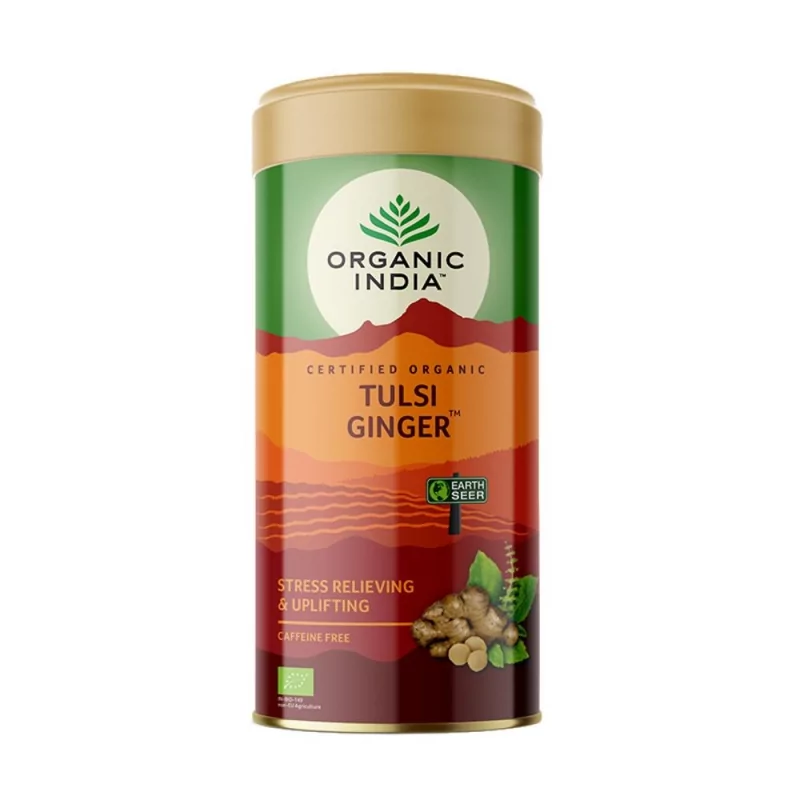 Čaj Tulsi Ginger (sypaný BIO) Organic India - 100 g Čaj Tulsi Ginger (sypaný BIO) Organic India - 100 g