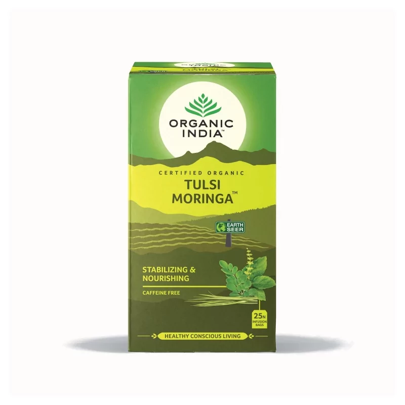 Čaj Tulsi Moringa BIO Organic India - 36 g, 25 ks
