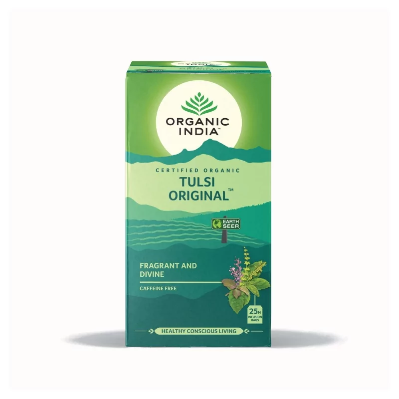 Čaj Tulsi Original BIO Organic India - 43.5 g, 25 ks Čaj Tulsi Original BIO Organic India - 43.5 g, 25 ks