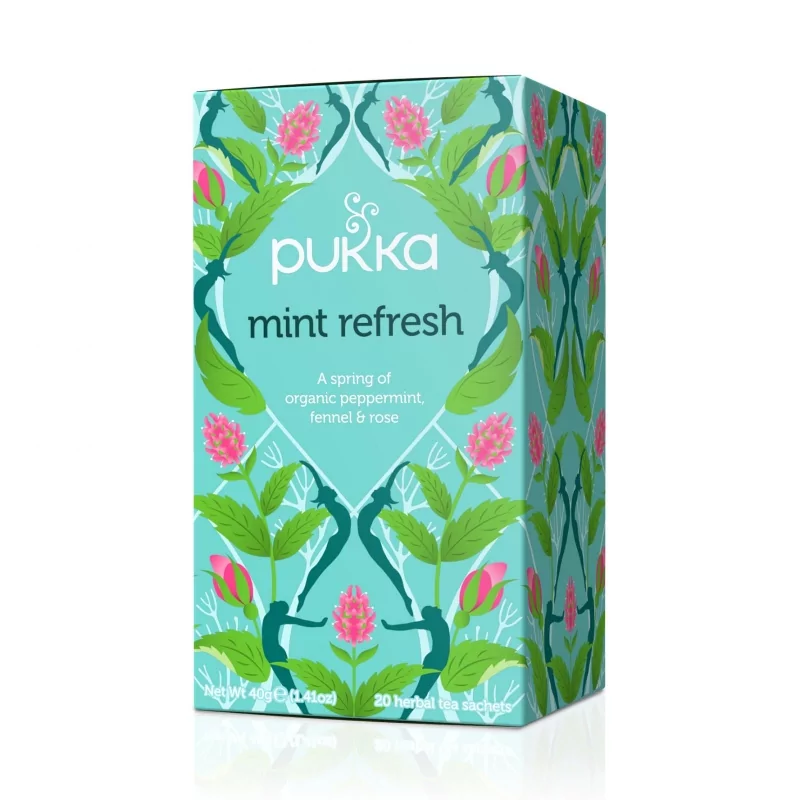 Čaj ayurvédský (Mint Refresh BIO) Pukka - 40 g, 20 ks Čaj ayurvédský (Mint Refresh BIO) Pukka - 40 g, 20 ks