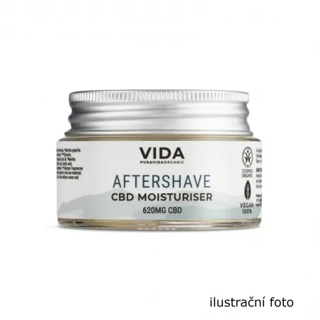 CBD Hydratační krém po holení (620 mg) Pura Vida Organic - 2.5 g