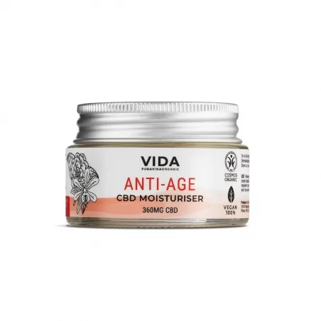 CBD Hydratační krém (Anti - age, 360 mg) Pura Vida Organic - 30 ml