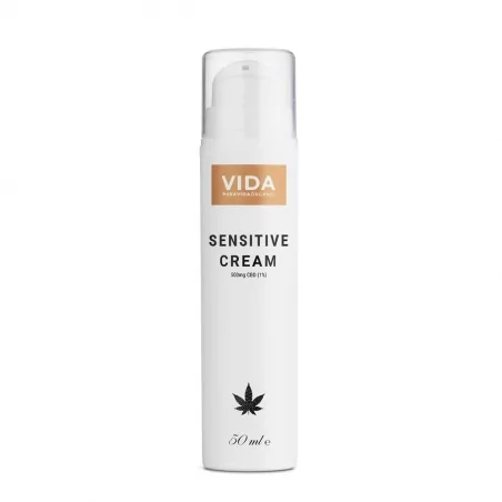 CBD Krém na citlivou pleť (500 mg) Pura Vida Organic - 50 ml