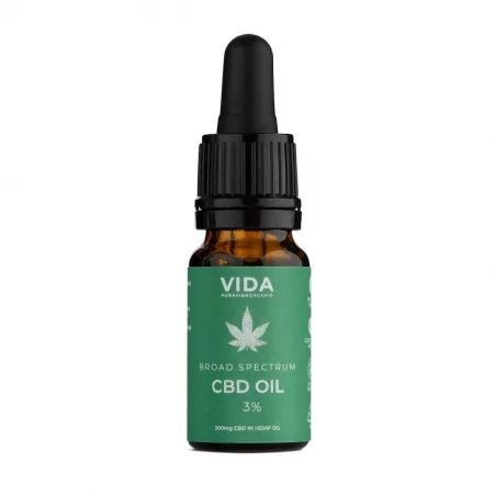 CBD olej 3% (Broad spectrum) Pura Vida Organic - 30 ml