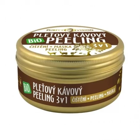 BIO Kávový pleťový Peeling 3v1 Purity Vision - 70 ml