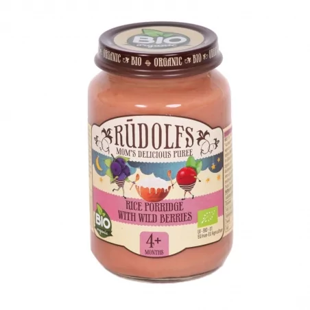 BIO Rýžová kaše s lesními plody Rudolfs - 190 g