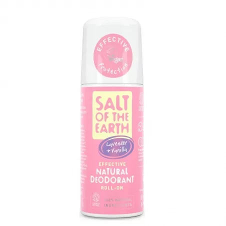 Pure Aura Přírodní deodorant roll - on levandule a vanilka Salt of the Earth - 75 ml