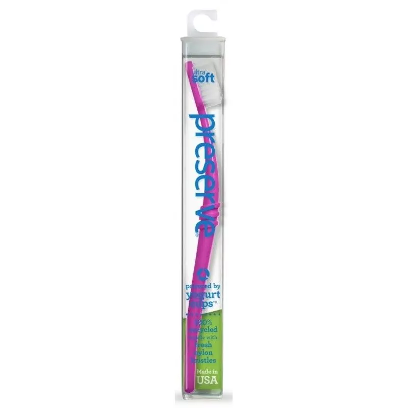 Zubní kartáček tvrdosti medium fialové barvy Preserve Zubní kartáček tvrdosti medium fialové barvy Preserve
