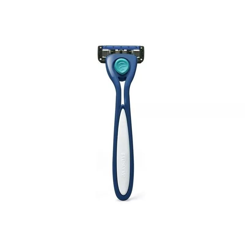 Holicí strojek mořsky modré barvy vč. 1 hlavice "Shave 5" Preserve Holicí strojek mořsky modré barvy vč. 1 hlavice "Shave 5" Preserve