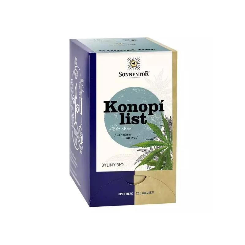 Konopný čaj BIO Sonnentor - 27 g, 18 sáčků