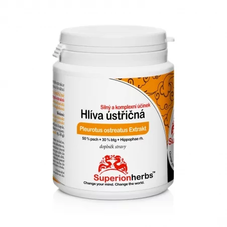 Hlíva ústřičná (kapsle) Superionherbs - 90 ks, 45 g