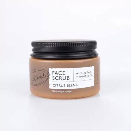 Pleťový scrub citrus a káva + šípkový olej (Mini) UpCircle Beauty - 30 ml