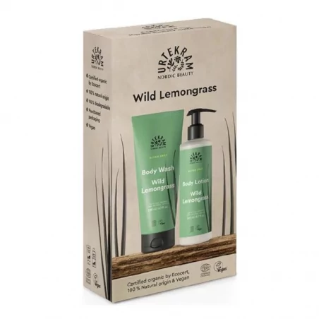 Dárková sada Citronová tráva sprchový gel a tělové mléko Urtekram - 1 ks