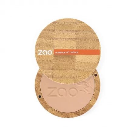 Kompaktní pudr 303 Brown Beige Zao - 9 g bambusový obal