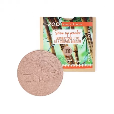 Kompaktní rozjasňovač 310 Pink Champagne Zao - 9 g náplň