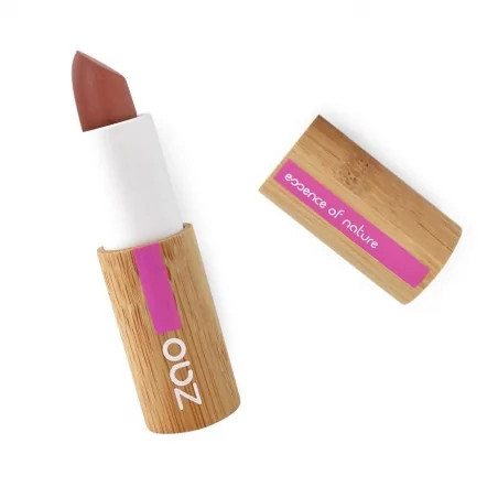 Matná rtěnka 467 Dark Nude Zao - 3.5 g bambusový obal
