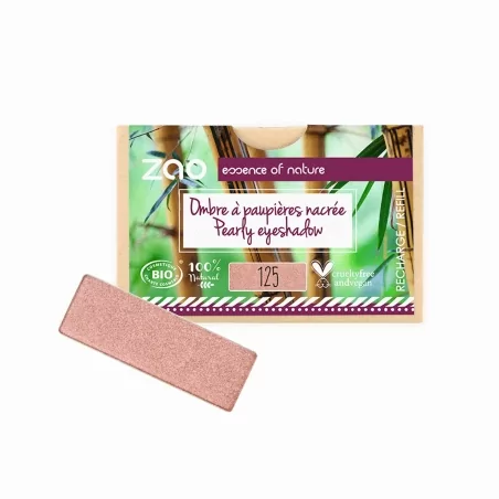 Perleťové oční stíny 125 Sunshiny pink Zao - 1.3 g náplň