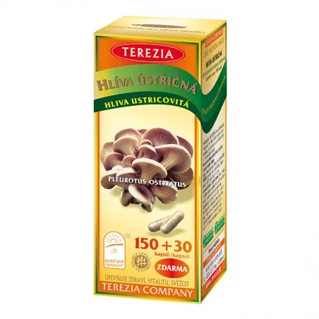 Hlíva ústřičná 150 kapslí + 30 kapslí ZDARMA Terezia Company