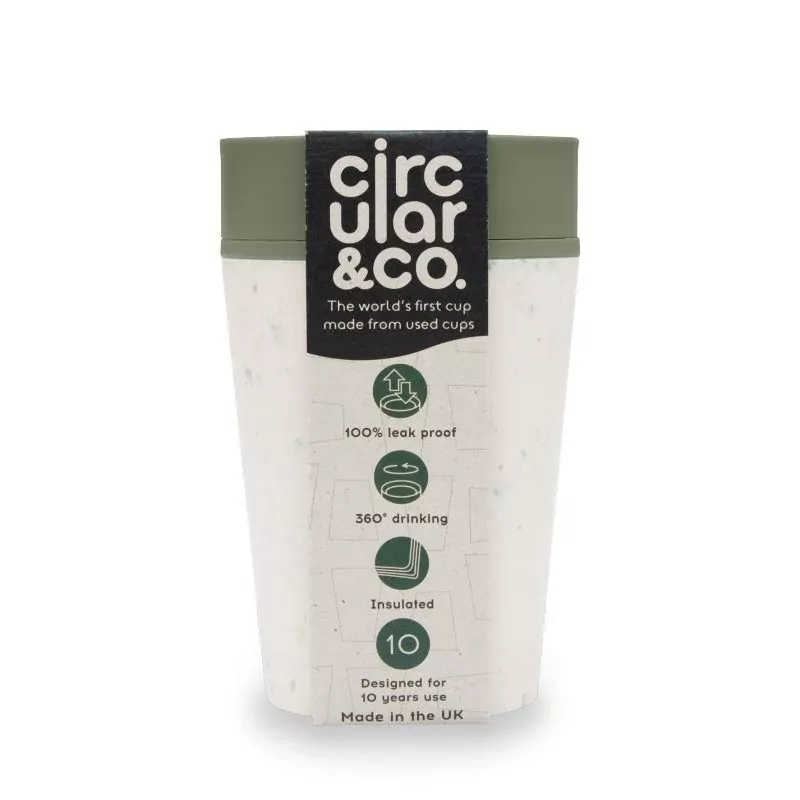 Hrnekz recykl. materiálů krémově - zelené barvy Circular Cup - 370 ml Hrnekz recykl. materiálů krémově - zelené barvy Circular Cup - 370 ml