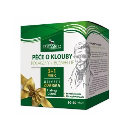 Priessnitz Péče o klouby Kolageny + Boswellie 90 + 30 tbl. ZDARMA Simply You - 90 + 30 tbl. zdarma
