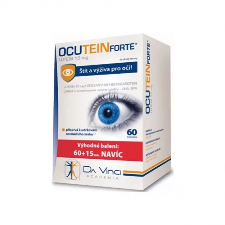 Ocutein Forte Lutein 15 mg 60 + 15 tobolek ZDARMA Simply You - 60 + 15 tobolek zdarma