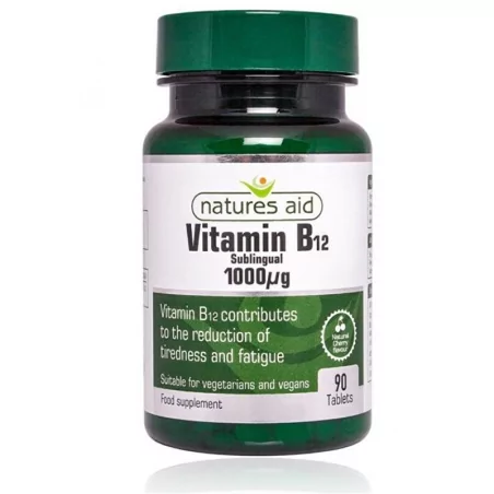 Vitamin B12 / 1000 mcg / sublingvální Natures Aid - 90 tablet
