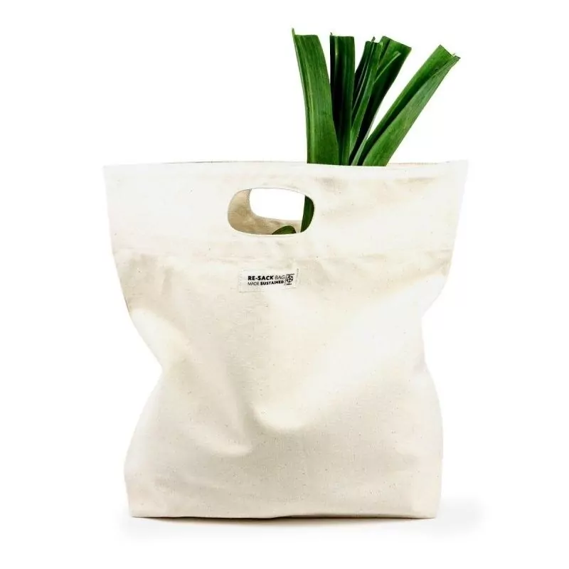 Plátěná pevná nákupní taška s vykrojenými uchy z bio bavlny Re-Sack Plátěná pevná nákupní taška s vykrojenými uchy z bio bavlny Re-Sack