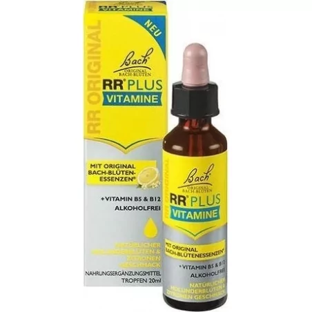 RR® Plus krizové kapky s vitamínem B5 a B12 Original Dr. Bach®️ - 20 ml