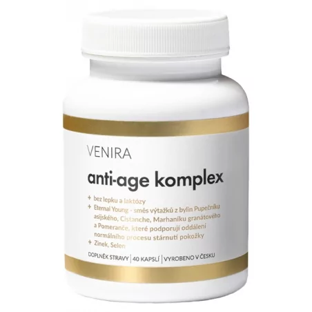 Anti-age komplex 40 denní kůra Venira - 40 kapslí