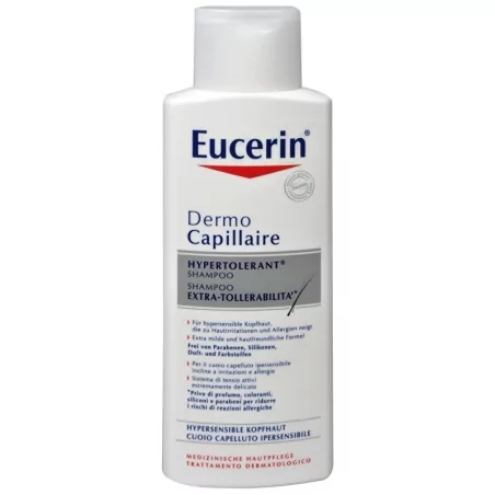 Hypertolerantní šampon pro podrážděnou a alergickou pokožku DermoCapillaire Eucerin - 250 ml
