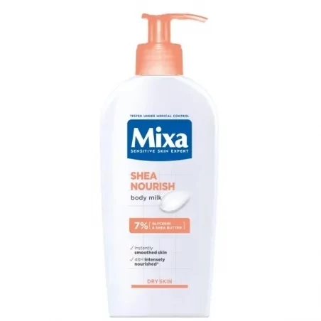 Intenzivní vyživující tělové mléko pro suchou pokožku Mixa - 400 ml