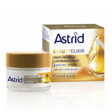 Hydratační denní krém proti vráskám s UV filtry Beauty Elixir Astrid - 50 ml