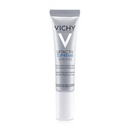 Integrální zpevňující péče proti vráskám v očním okolí Liftactiv Supreme (Correcting Anti-Wrinkle and Firming Eye Care) Vichy - 