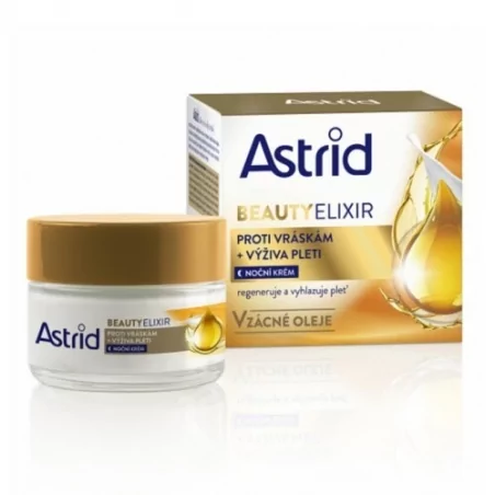 Vyživující noční krém proti vráskám Beauty Elixir Astrid - 50 ml