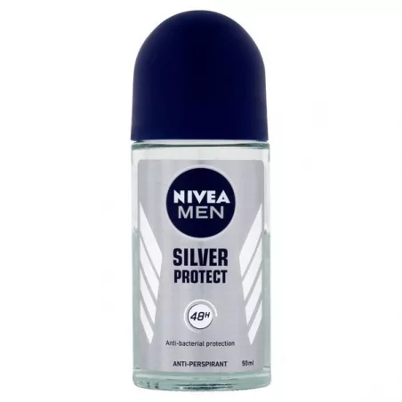 Kuličkový antiperspirant pro muže Silver Protect Dynamic Power Nivea - 50 ml