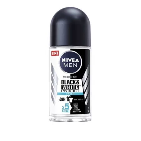Kuličkový antiperspirant Black&White Fresh pro muže 48H (Anti-Perspirant) Nivea - 50 ml