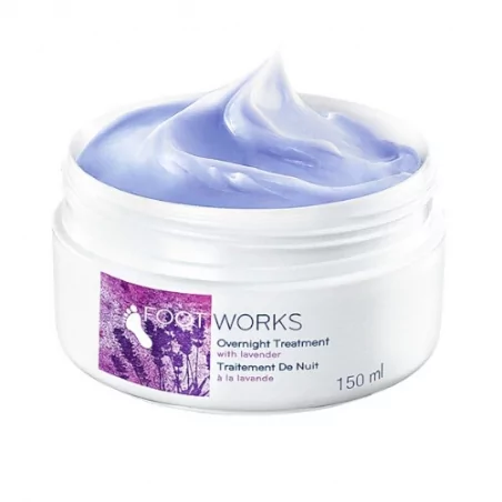 Levandulový zklidňující krém na nohy Foot Works (Overnight Treatment) Avon - 150 ml