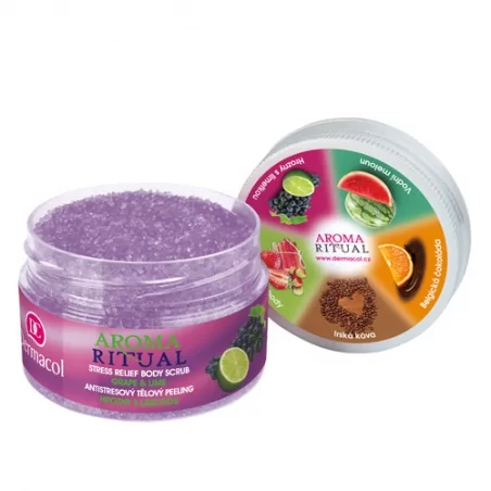 Antistresový tělový peeling hrozny s limetkou Aroma Ritual Dermacol - 200 g