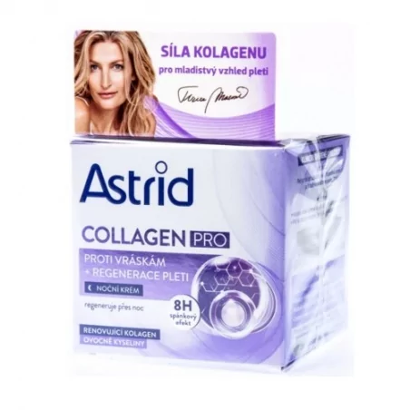 Noční krém proti vráskám Collagen Pro Astrid - 50 ml