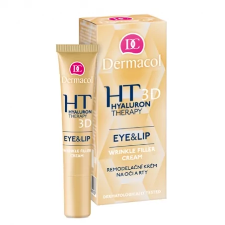Remodelační krém na oči a rty (Hyaluron Therapy 3D Eye & Lip Wrinkle Filler Cream) Dermacol - 15 ml