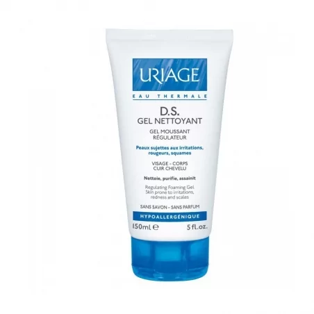 Čisticí gel pro suchou a podrážděnou pokožku D.S. (Regulating Foaming Gel) Uriage - 150 ml