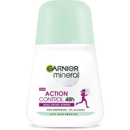 Minerální deodorant Action Control Roll-on 48h pro ženy Garnier - 50 ml