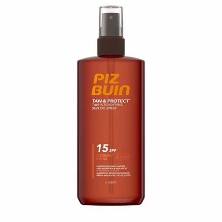Olej urychlující proces opalování ve spreji SPF 15 Tan & Protect (Sun Oil Spray) Piz Buin - 150 ml