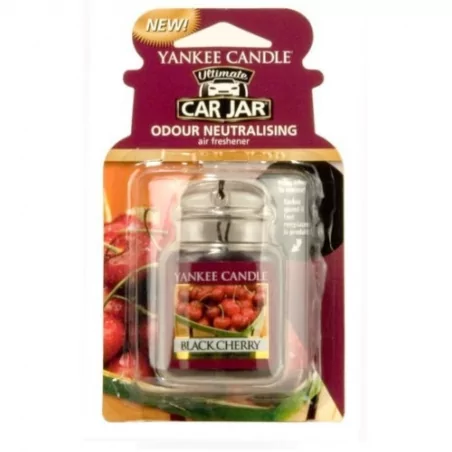Luxusní visačka do auta Black Cherry Yankee Candle - 1 ks