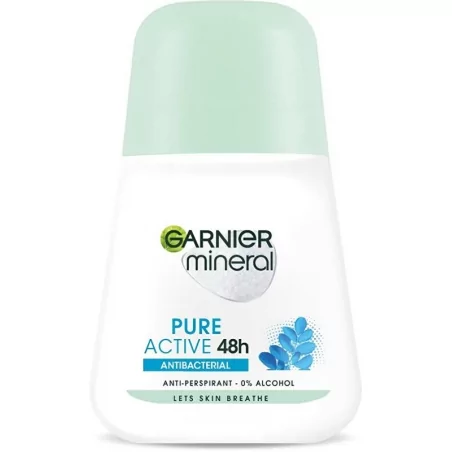 Minerální Antiperspirant Roll-On 48H Pure Active Garnier - 50 ml