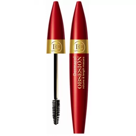 Řasenka pro objem a délku řas (Obsesión Volume & Length Mascara) Dermacol / Odstín: 01 Black - 12 ml
