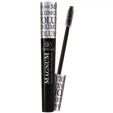 Řasenka pro mnohonásobné zvětšení objemu řas Magnum Dermacol / Odstín: Black - 9 ml