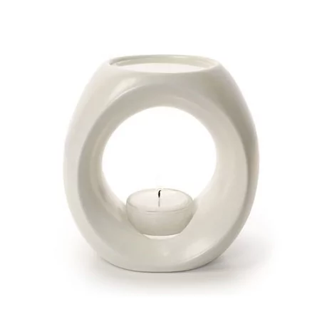 Keramická aromalampa krémově bílá Primavera